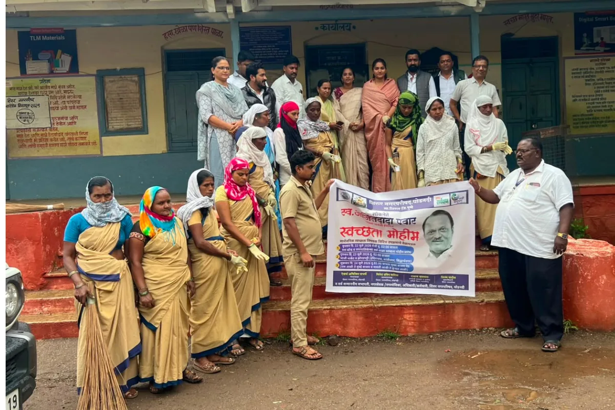 अजितदादा पवार जयंतीनिमित्त विशेष स्वच्छता मोहीम